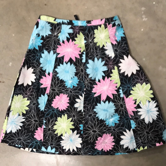 Rafaella Dresses & Skirts - Skirt by Rafaella.  Black with floral.  Size 10